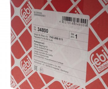 7 949 р. Ступица VW T5, Touareg (03-10) передняязадняя с подшипником FEBI FEBI 34800  с доставкой в г. Кемерово. Увеличить фотографию 4