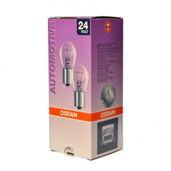 134 р. Лампа 24V P21W BA15s OSRAM OSRAM 7529  с доставкой в г. Кемерово. Увеличить фотографию 1