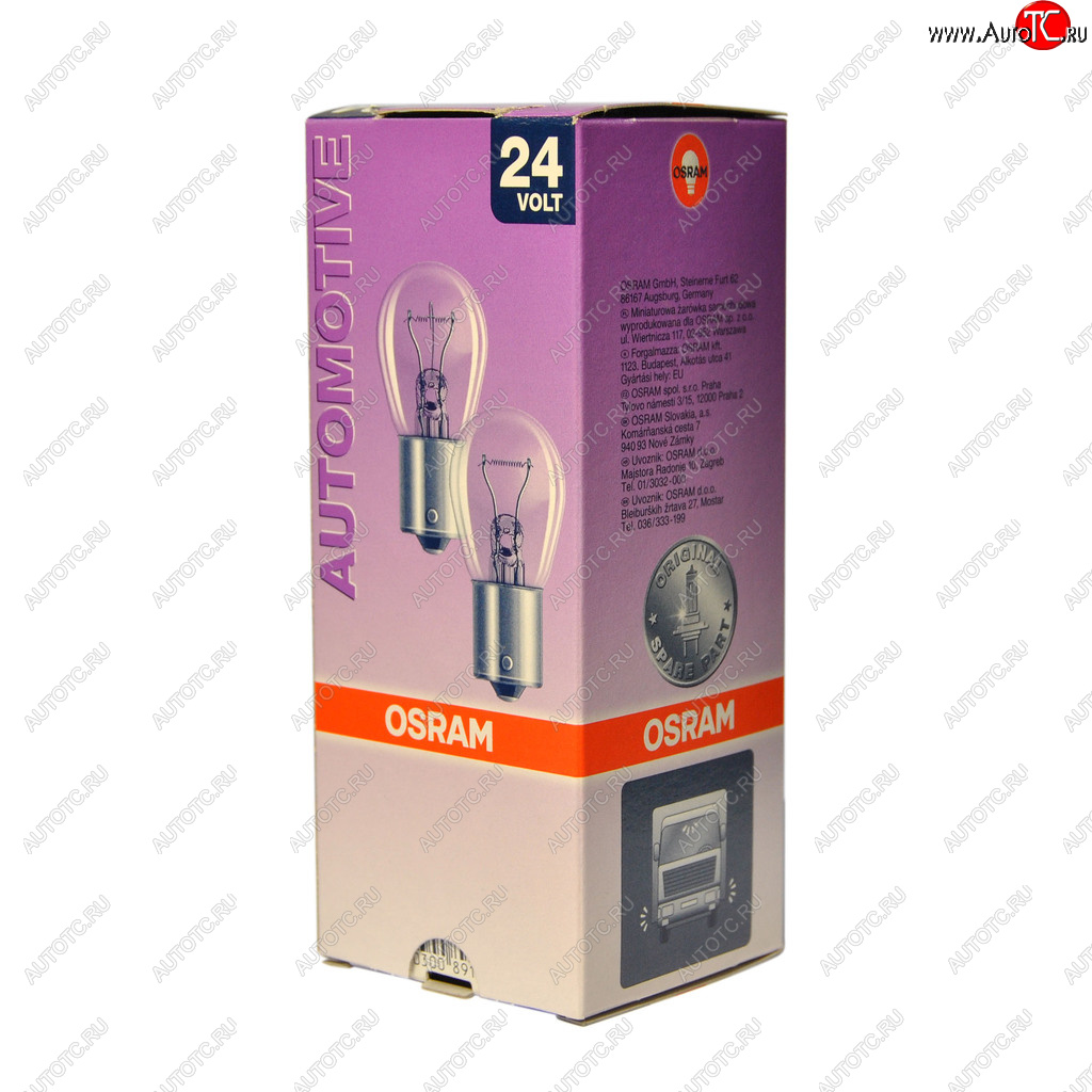 134 р. Лампа 24V P21W BA15s OSRAM OSRAM 7529  с доставкой в г. Кемерово