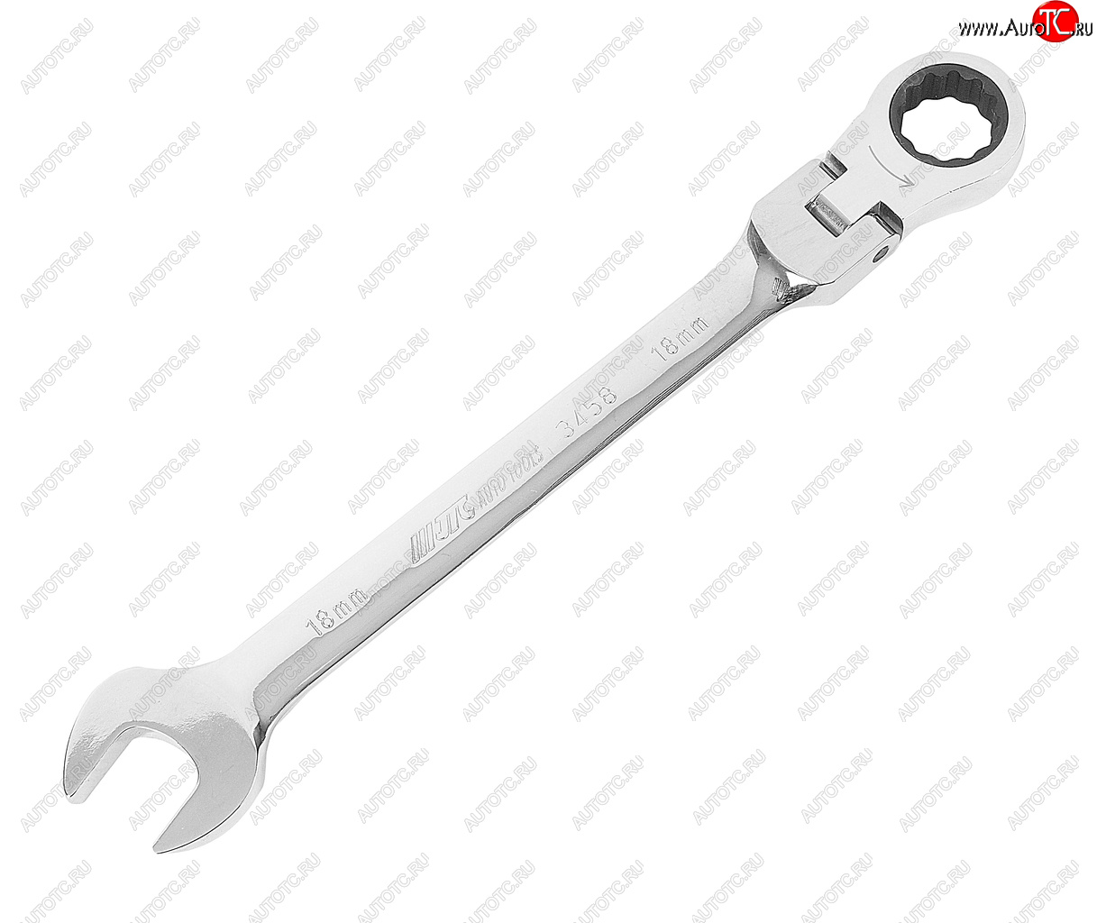 2 399 р. Ключ комбинированный 18х18мм трещоточный шарнирный JTC JTC TOOLS CO., LTD jtc-3458  с доставкой в г. Кемерово