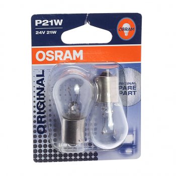270 р. Лампа 24V P21W BA15s блистер (2шт.) OSRAM OSRAM 7511-02b  с доставкой в г. Кемерово. Увеличить фотографию 1