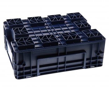 749 р. Ящик полимерный многооборотный 396х297х147.5мм синий IPLAST IPLAST ip-378751  с доставкой в г. Кемерово. Увеличить фотографию 2