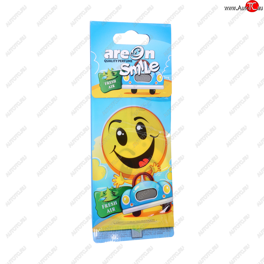 68 р. Ароматизатор подвесной пластина (свежий воздух) Smile AREON AREON asd18  с доставкой в г. Кемерово