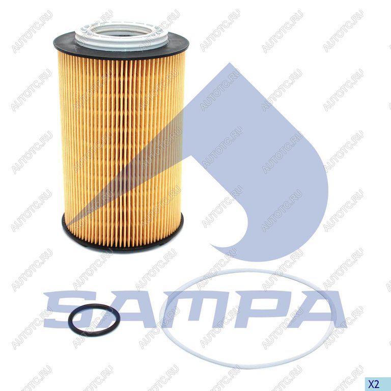 1 369 р. Фильтр масляный КПП MAN TGS,TGX (элемент) SAMPA SAMPA 025.144  с доставкой в г. Кемерово