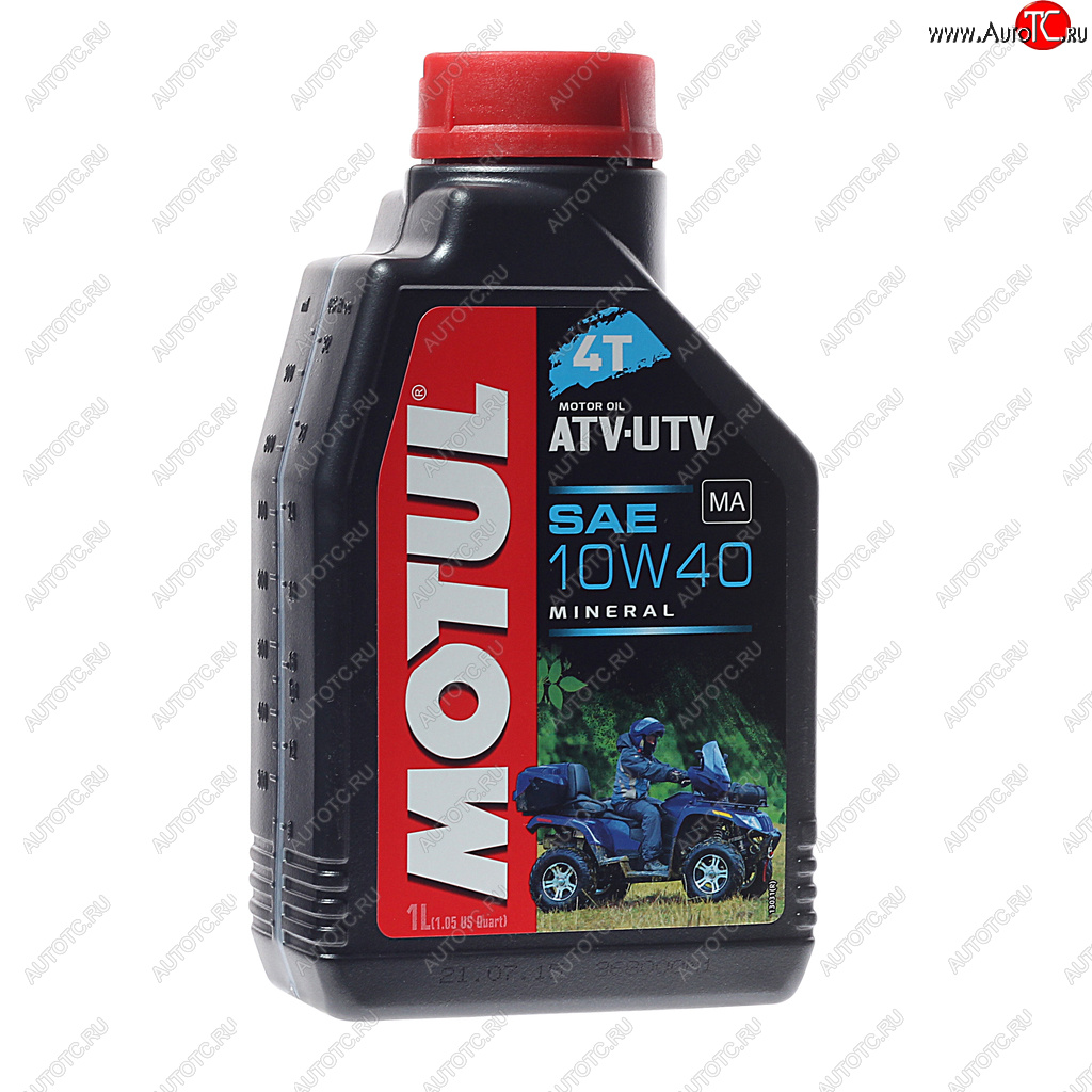 1 169 р. Масло моторное для 4-х тактных двигателей ATV-UTV 4T 10W40 1л MOTUL MOTUL 105878  с доставкой в г. Кемерово