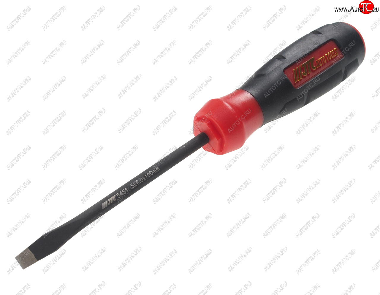 449 р. Отвертка шлицевая SL 6.0х100мм с противоскользящей рукояткой JTC JTC TOOLS CO., LTD jtc-5451  с доставкой в г. Кемерово
