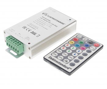 1 059 р. Контроллер управления RGB светодиодной лентой с пультом RC-DC12V-12A ELEKTROSTANDARD 62025  с доставкой в г. Кемерово. Увеличить фотографию 1