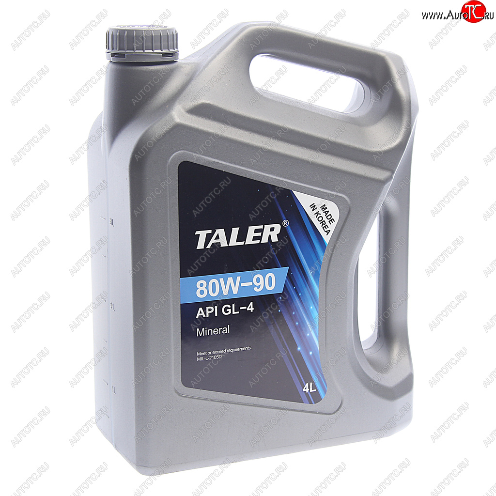2 369 р. Масло трансмиссионное GL-4 80W90 мин.4л TALER TALER 500414  с доставкой в г. Кемерово