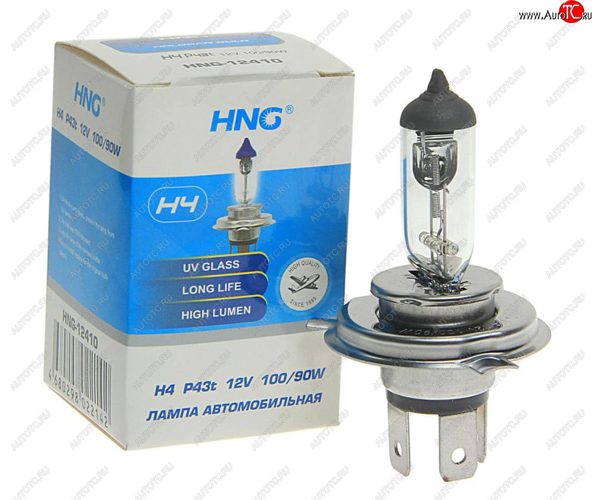 150 р. Лампа 12V H4 10090W P43t Long Life HNG HNG 12410  с доставкой в г. Кемерово