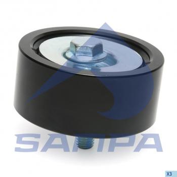 4 099 р. Ролик приводного ремня DAF натяжителя SAMPA SAMPA 054.213  с доставкой в г. Кемерово. Увеличить фотографию 1