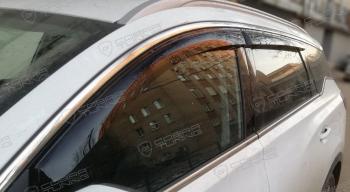 Комплект дефлекторов окон COBRA TUNING Chery Tiggo 7 PRO (2019-2025) (черный глянец)