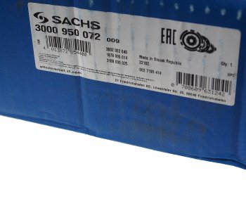 21 449 р. Сцепление VW Golf (04-09) комплект SACHS SACHS 3000950072  с доставкой в г. Кемерово. Увеличить фотографию 5
