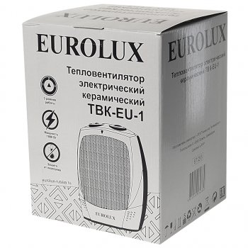 2 169 р. Тепловентилятор бытовой 1.80кВт (18кв.м) настольный белый EUROLUX EUROLUX 6726  с доставкой в г. Кемерово. Увеличить фотографию 5