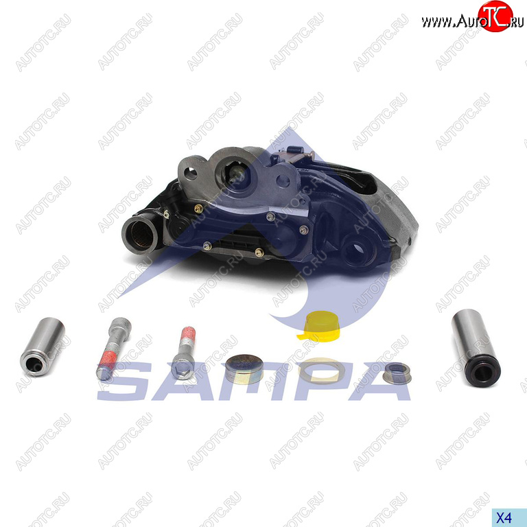 48 899 р. Суппорт SAF (SKRB9022K) правый 22.5 в сборе с колодками SAMPA SAMPA 091.048  с доставкой в г. Кемерово
