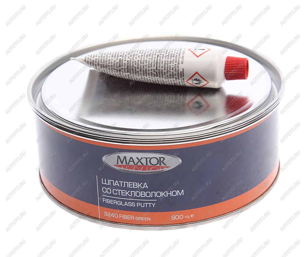 649 р. Шпатлевка со стекловолокном FIBER GLASS GREEN 0.9кг MAXTOR MAXTOR 32400.9  с доставкой в г. Кемерово