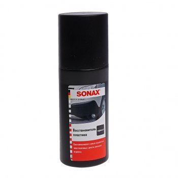 789 р. Восстановитель пластика наружного черный 100мл SONAX SONAX 409100  с доставкой в г. Кемерово. Увеличить фотографию 1