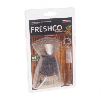 379 р. Ароматизатор подвесной гранулы (натуральный кофе) мешочек с кофе COFFEE FRESHCO FRESHCO cf-11  с доставкой в г. Кемерово. Увеличить фотографию 1