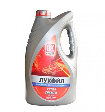 1 239 р. Масло моторное СУПЕР SGCD 10W40 псинт.4л ЛУКОЙЛ LUKOIL 19192  с доставкой в г. Кемерово. Увеличить фотографию 1