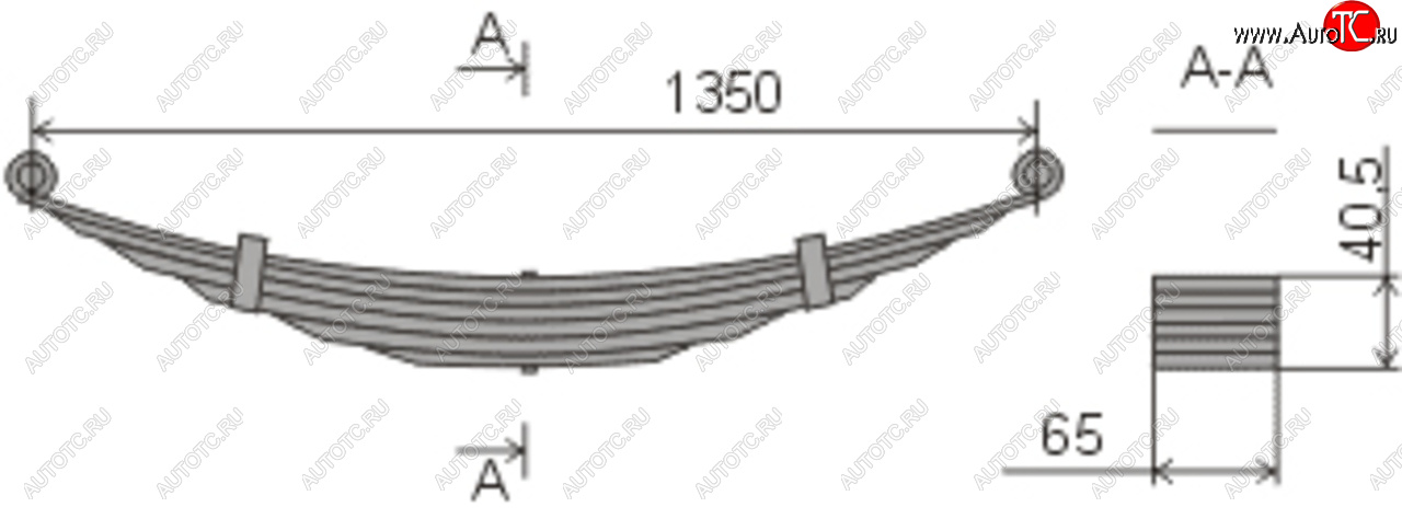 7 299 р. Рессора ГАЗ-24,3102,31029,3110 задняя (6 листов) L=1397мм ЧМЗ ЧМЗ 24-02-2912012-01  с доставкой в г. Кемерово