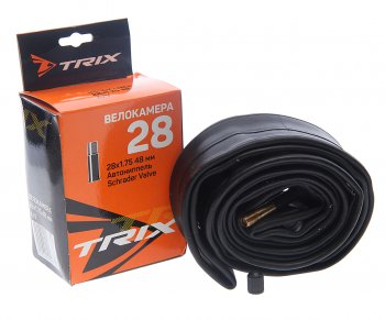 299 р. Камера велосипедная 28 28х1.75 автовентиль TRIX TRIX 027753  с доставкой в г. Кемерово. Увеличить фотографию 1