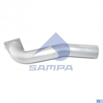 4 999 р. Труба глушителя MAN TGA передняя SAMPA SAMPA 021.164  с доставкой в г. Кемерово. Увеличить фотографию 1
