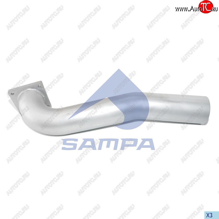 4 999 р. Труба глушителя MAN TGA передняя SAMPA SAMPA 021.164  с доставкой в г. Кемерово