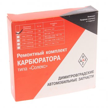 779 р. Ремкомплект карбюратора ВАЗ-2107 ДААЗ-21073 V=1700 полный ДИСС ДИСС 21073-1107010-00  с доставкой в г. Кемерово. Увеличить фотографию 4