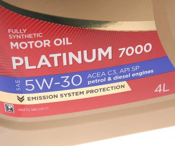 2 079 р. Масло моторное Platinum 7000 C3SP 5W30 синт.4+1л SINTEC SINTEC 600225  с доставкой в г. Кемерово. Увеличить фотографию 2