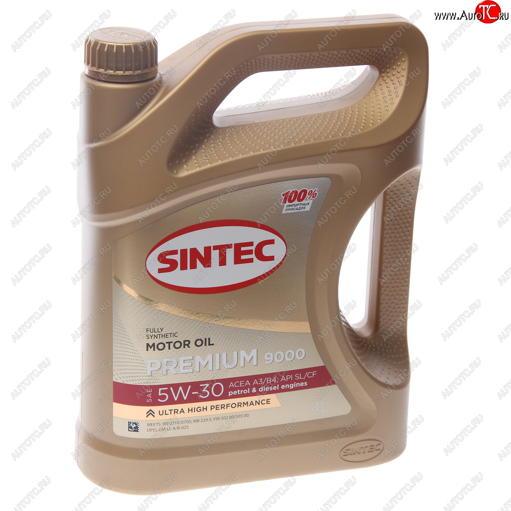 2 669 р. Масло моторное PREMIUM 9000 A3B4 5W30 синт.4л SINTEC SINTEC 600103  с доставкой в г. Кемерово