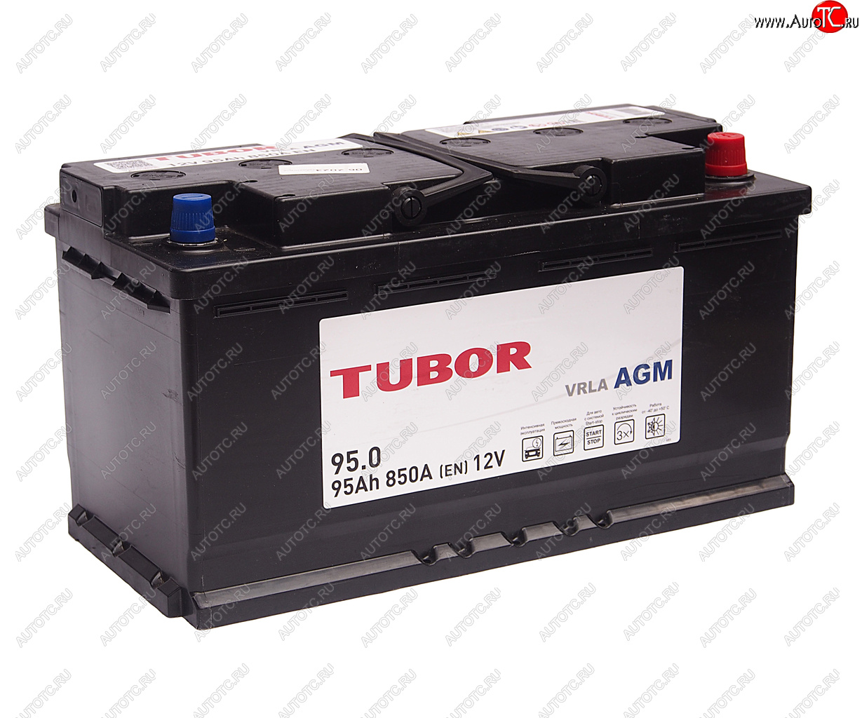 26 999 р. Аккумулятор TUBOR AGM 95Ач обратная полярность TUBOR 6ст95(0)  с доставкой в г. Кемерово