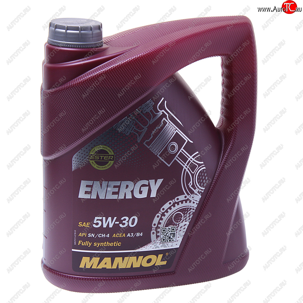 2 499 р. Масло моторное ENERGY 5W30 SNA3B4 синт.4л 7511 MANNOL MANNOL 7017  с доставкой в г. Кемерово