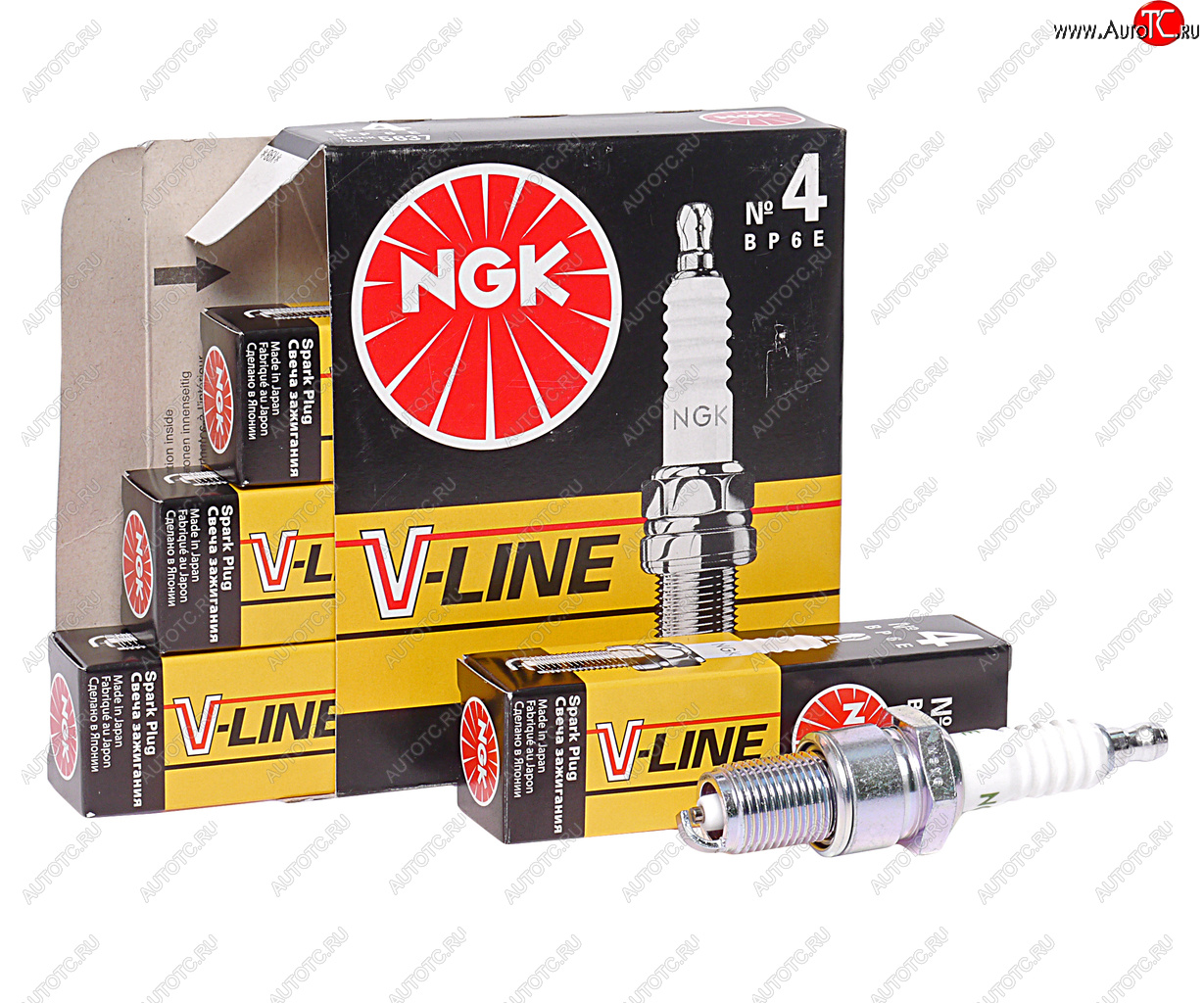 349 р. Свеча зажигания ВАЗ-2101 V-LINE-4 NGK (1шт.) NGK 5637  с доставкой в г. Кемерово