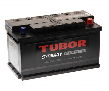 17 449 р. Аккумулятор TUBOR Synergy 85Ач обратная полярность,низкий TUBOR 6ст85(0)  с доставкой в г. Кемерово. Увеличить фотографию 1
