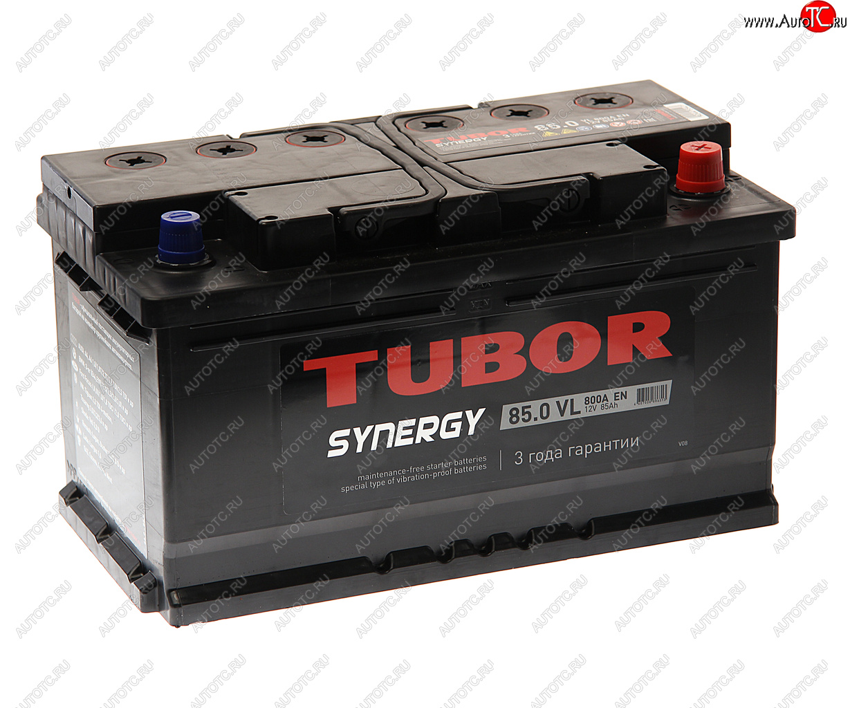 17 449 р. Аккумулятор TUBOR Synergy 85Ач обратная полярность,низкий TUBOR 6ст85(0)  с доставкой в г. Кемерово