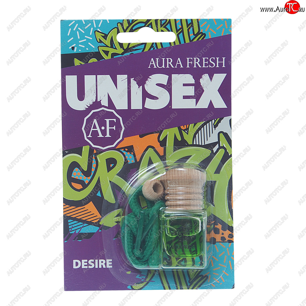 224 р. Ароматизатор подвесной жидкостный (desire) 6мл Unisex AURA FRESH AURA FRESH 23380  с доставкой в г. Кемерово