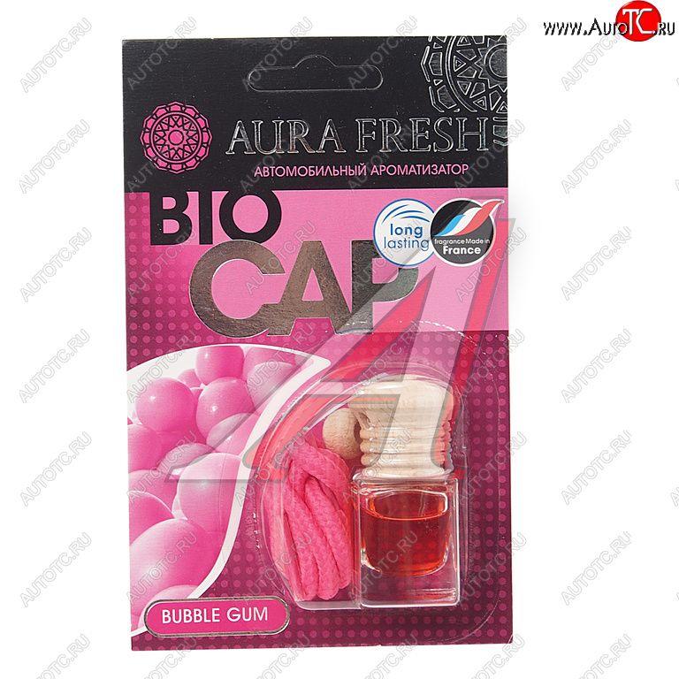 213 р. Ароматизатор подвесной жидкостный (bubble Gum) 6мл Bio Cap AURA FRESH AURA FRESH 23003  с доставкой в г. Кемерово