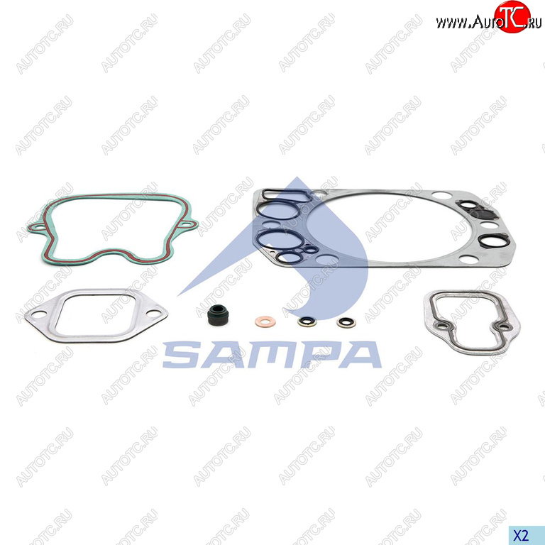 2 059 р. Прокладка головки блока MAN F2000 дв.D2866 (на 1 цилиндр) SAMPA SAMPA 020.725  с доставкой в г. Кемерово