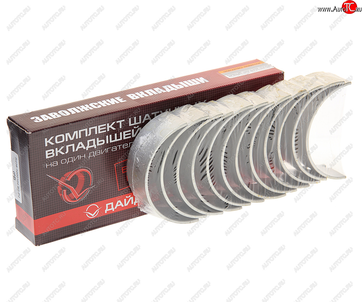 2 389 р. Вкладыши ЯМЗ-236 шатунные d+0.50 ДАЙДО МЕТАЛЛ РУСЬ ЗМЗ 236-1000104в2-р2  с доставкой в г. Кемерово