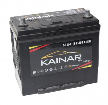 6 999 р. Аккумулятор KAINAR Asia 50Ач KAINAR 6ст50(1) 65b24r  с доставкой в г. Кемерово. Увеличить фотографию 1