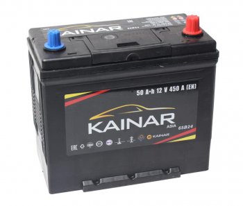 6 999 р. Аккумулятор KAINAR Asia 50Ач обратная полярность KAINAR 6ст50(0) 65b24l  с доставкой в г. Кемерово. Увеличить фотографию 1