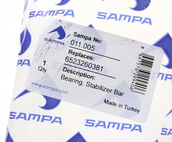 1 099 р. Втулка стабилизатора MERCEDES заднего (62x110x6065мм) SAMPA SAMPA 011.005  с доставкой в г. Кемерово. Увеличить фотографию 3