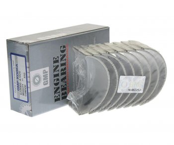1 579 р. Вкладыши HYUNDAI HD65,72,78,County дв.D4AL,D4AF шатунные d+0.00 комплект (8шт.) GMP GMP 23060-41020  с доставкой в г. Кемерово. Увеличить фотографию 1