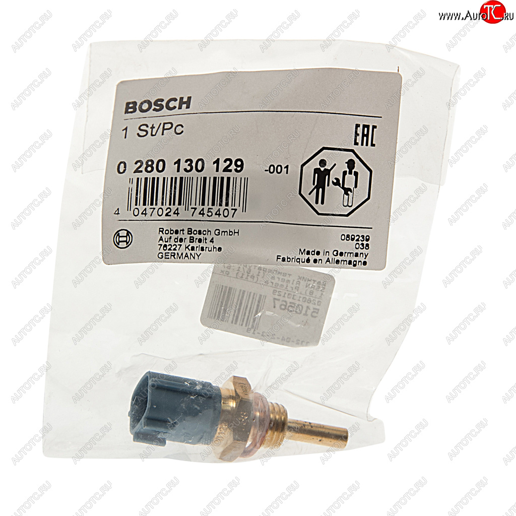 2 199 р. Датчик температуры NISSAN Almera (1.51.61.8),Primera (P11) охлаждающей жидкости BOSCH BOSCH 0280130129  с доставкой в г. Кемерово