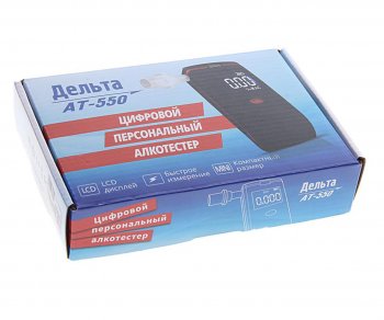 2 179 р. Алкотестер цифровой до 1.99 промилле LCD дисплей, звуковой сигнализатор ДЕЛЬТА ДЕЛЬТА ат-550  с доставкой в г. Кемерово. Увеличить фотографию 2