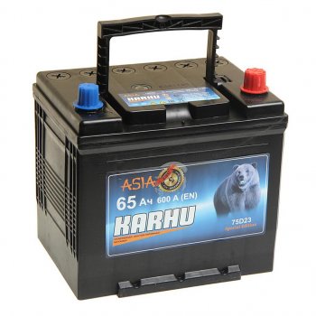 8 499 р. Аккумулятор KARHU Asia 65Ач обратная полярность KARHU 6ст65(0) 75d23l  с доставкой в г. Кемерово. Увеличить фотографию 1