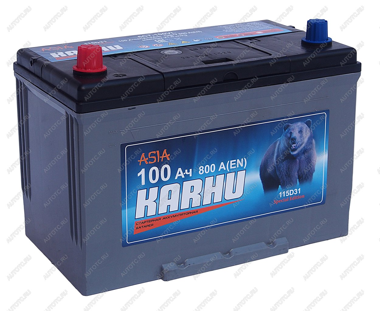 11 999 р. Аккумулятор KARHU Asia 100Ач KARHU 6ст100(1) 115d31r  с доставкой в г. Кемерово
