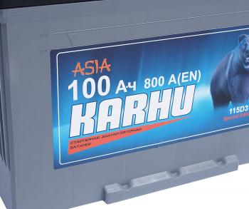 11 999 р. Аккумулятор KARHU Asia 100Ач обратная полярность KARHU 6ст100(0) 115d31l  с доставкой в г. Кемерово. Увеличить фотографию 2