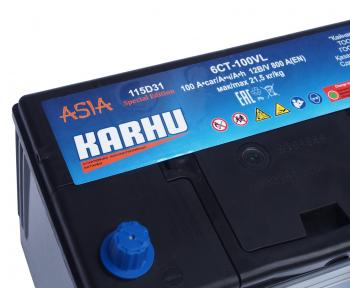 11 999 р. Аккумулятор KARHU Asia 100Ач обратная полярность KARHU 6ст100(0) 115d31l  с доставкой в г. Кемерово. Увеличить фотографию 3
