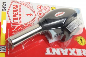 459 р. Горелка газовая под цанговый баллон с пьезоподжигом GT-24 REXANT REXANT 12-0024  с доставкой в г. Кемерово. Увеличить фотографию 2