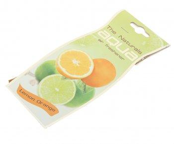 Ароматизатор подвесной пластина (lemon orange) Natural Flavor Drop AQUA AQUA 44056